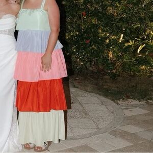 Buddy Love Colorful Tiered Maxi Dress